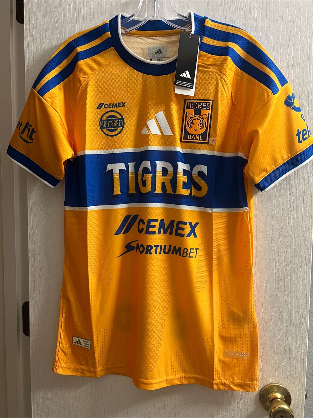 adidas Tigres UANL Yellow and Blue Home Jersey